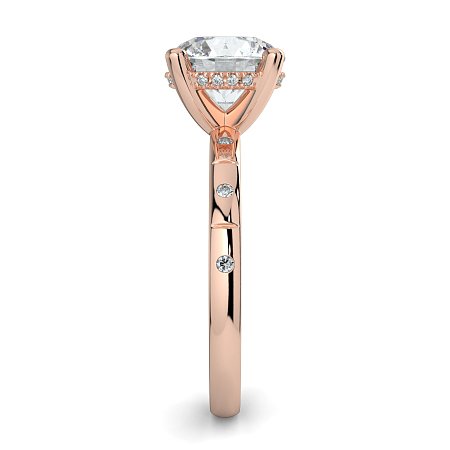 Ariel with Hammer set Diamonds on Band