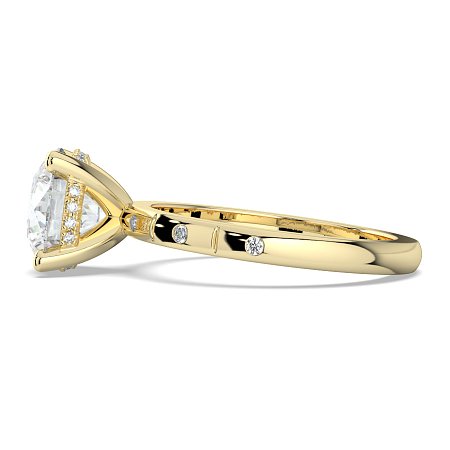 Ariel with Hammer set Diamonds on Band