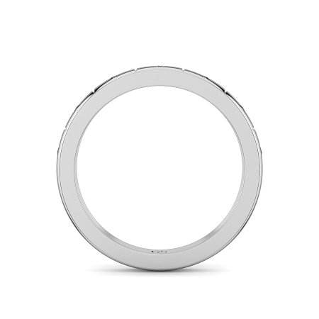 Ariel Wedding Ring with Hammer set Diamonds on Band
