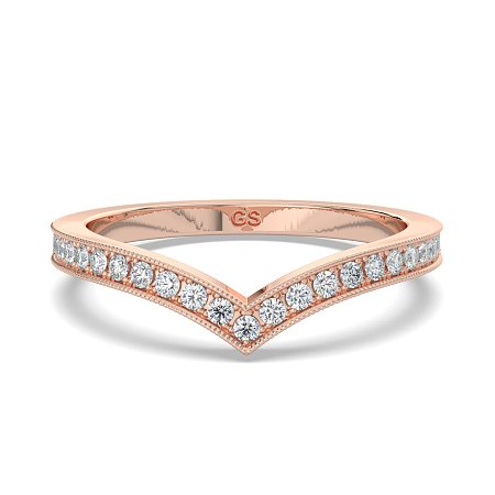 GSD V-Shaped Wedding ring
