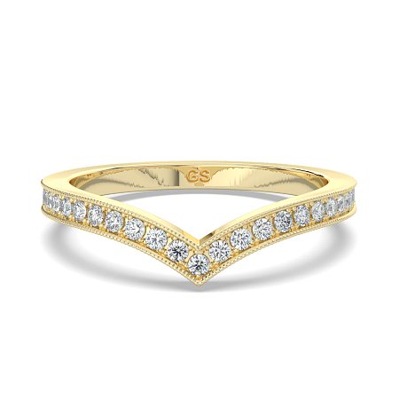 GSD V-Shaped Wedding ring