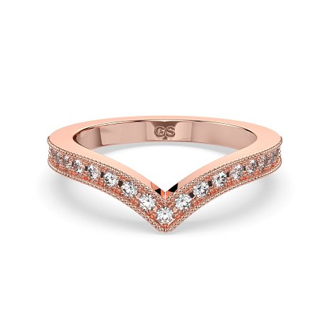 GSD V-Shaped Wedding ring