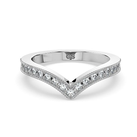 GSD V-Shaped Wedding ring