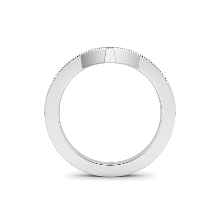 V-Shaped Natural Diamond Wedding ring 0.15cts Total Weight