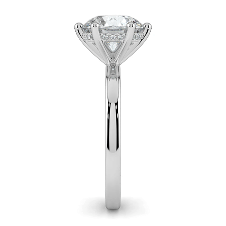 Ariel Side Stones Ring with IGI LG Diamonds 2.03cts Total Weight