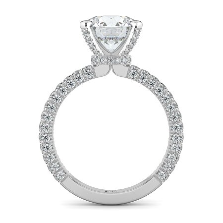 Tulip with Diamond Crown and Claw Set Diamond on Band
