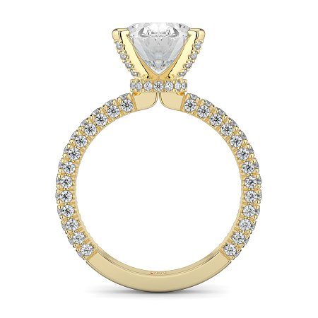 Tulip with Diamond Crown and Claw Set Diamond on Band