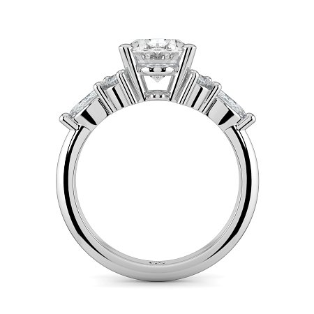 Cluster with Round and Marquise Side Stones