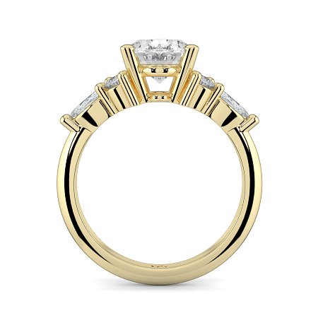 Cluster with Round and Marquise Side Stones