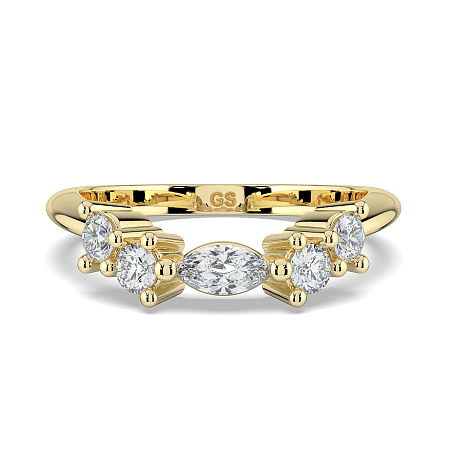 Cluster Lab-Grown Diamond Wedding Ring 0.10cts Total Weight