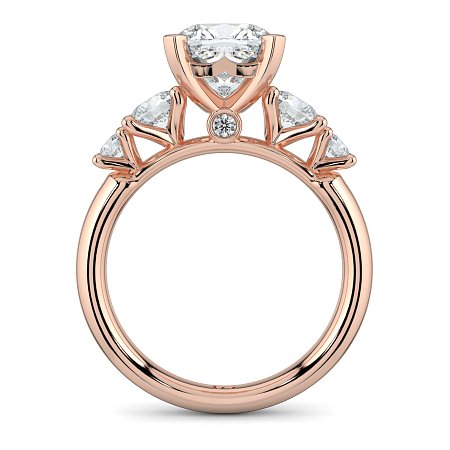 Cara Side Stones with 4 Accent Diamonds