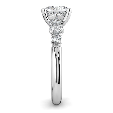 Cara Side Stones with 4 Accent Diamonds