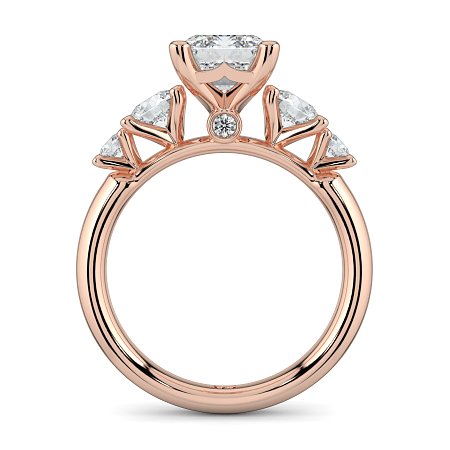 Cara Side Stones with 4 Accent Diamonds