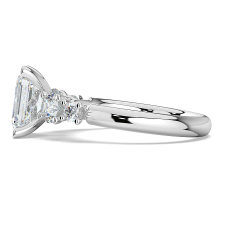Cara Side Stones with 4 Accent Diamonds