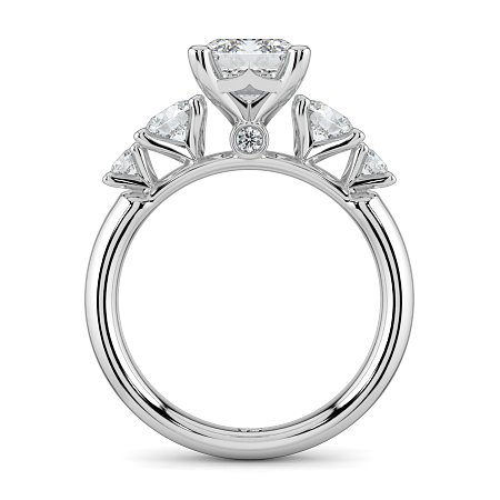 Cara Side Stones with 4 Accent Diamonds