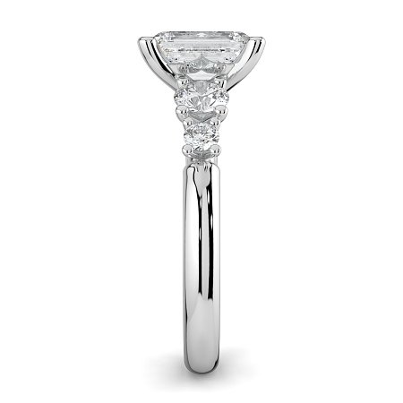 Cara Side Stones with 4 Accent Diamonds