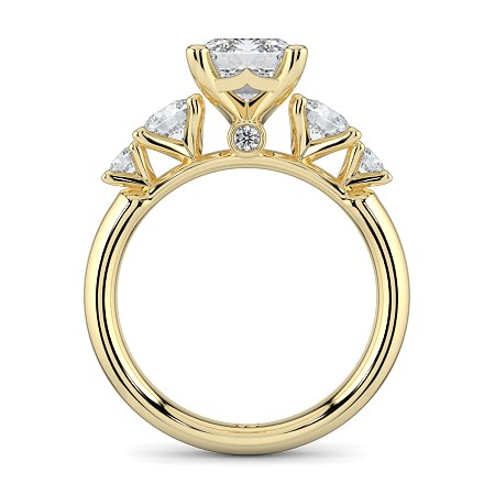 Cara Side Stones with 4 Accent Diamonds
