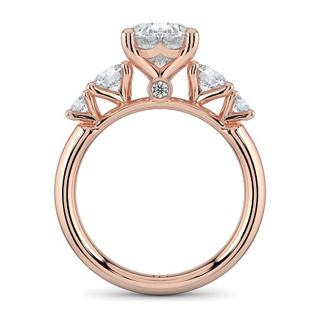 Cara Side Stones with 4 Accent Diamonds