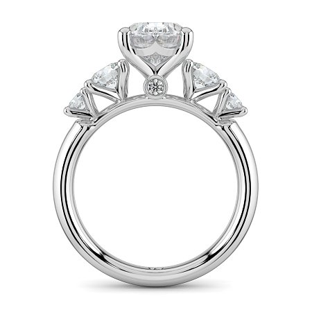 Cara Side Stones with 4 Accent Diamonds