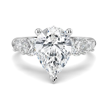 Cara Side Stones with 4 Accent Diamonds