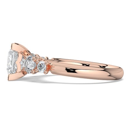 Cara Side Stones with 4 Accent Diamonds