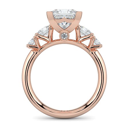 Cara Side Stones with 4 Accent Diamonds