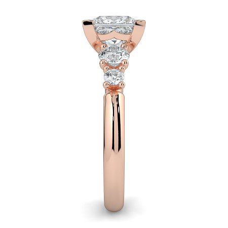 Cara Side Stones with 4 Accent Diamonds