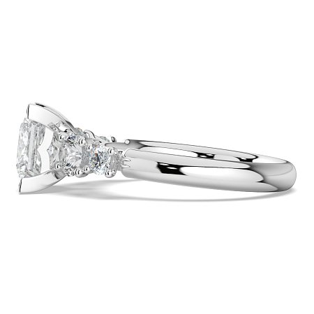 Cara Side Stones with 4 Accent Diamonds