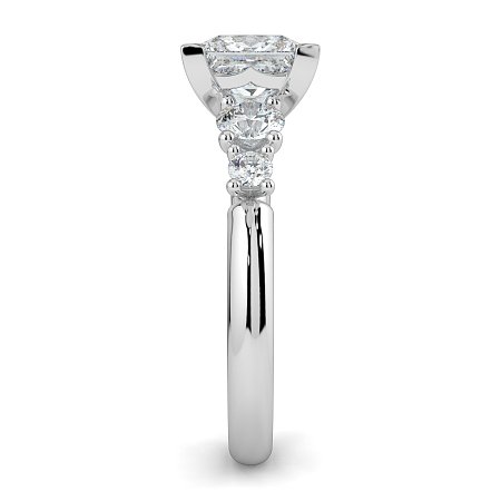 Cara Side Stones with 4 Accent Diamonds