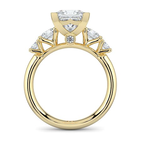 Cara Side Stones with 4 Accent Diamonds