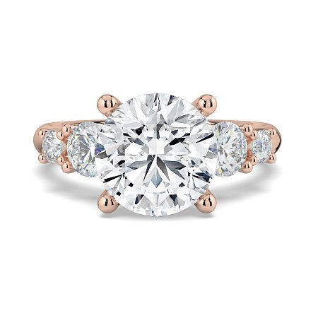 Cara Side Stones with 4 Accent Diamonds