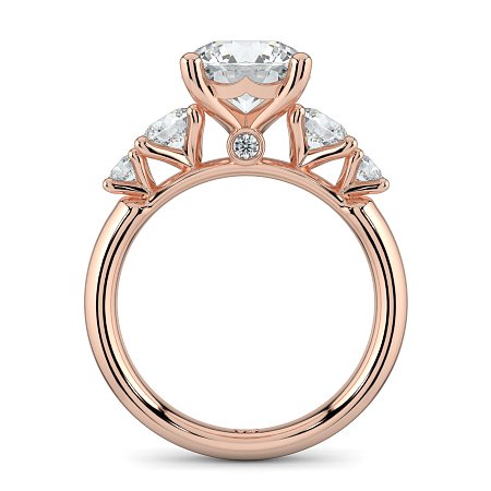 Cara Side Stones with 4 Accent Diamonds