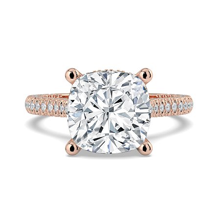 Cathedral with Hidden Halo and Diamond Pave Band