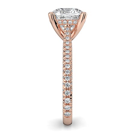 Cathedral with Hidden Halo and Diamond Pave Band