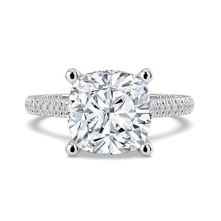 Cathedral with Hidden Halo and Diamond Pave Band