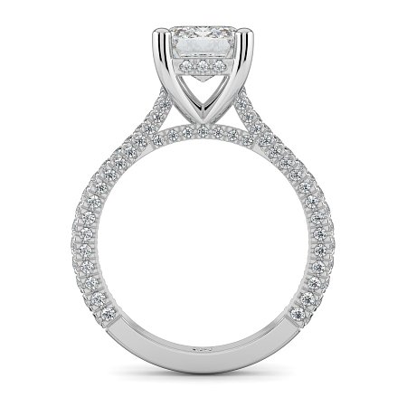 Cathedral with Hidden Halo and Diamond Pave Band