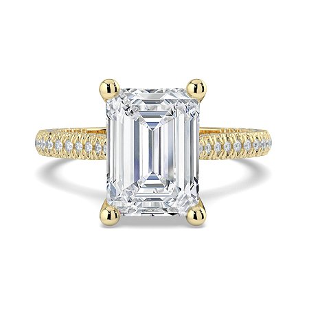 Cathedral with Hidden Halo and Diamond Pave Band