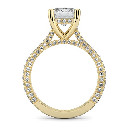 Cathedral with Hidden Halo and Diamond Pave Band