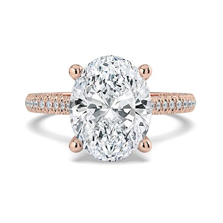 Cathedral with Hidden Halo and Diamond Pave Band