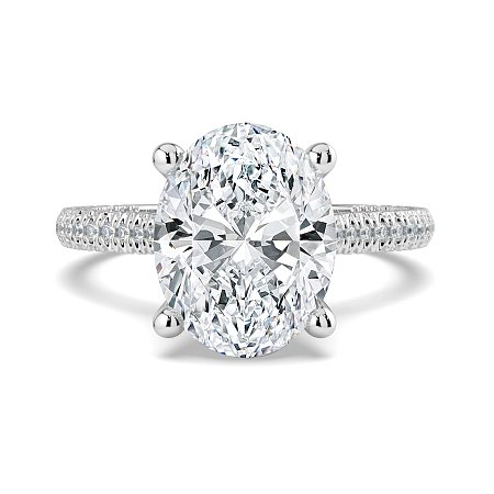 Cathedral with Hidden Halo and Diamond Pave Band