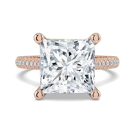 Cathedral with Hidden Halo and Diamond Pave Band