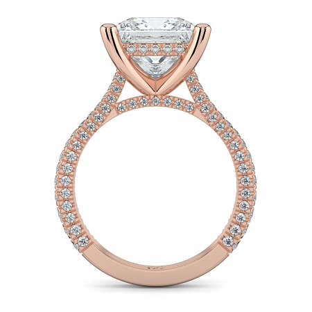 Cathedral with Hidden Halo and Diamond Pave Band
