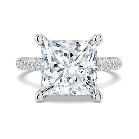 Cathedral with Hidden Halo and Diamond Pave Band