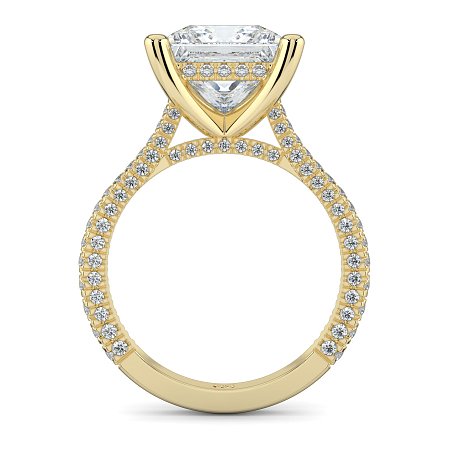 Cathedral with Hidden Halo and Diamond Pave Band