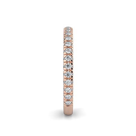Cathedral Diamond Wedding Ring with Diamond Pave Band