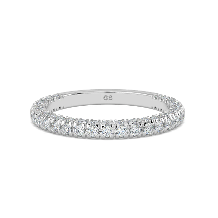 Cathedral Natural Diamond Wedding Ring 0.65cts Total Weight