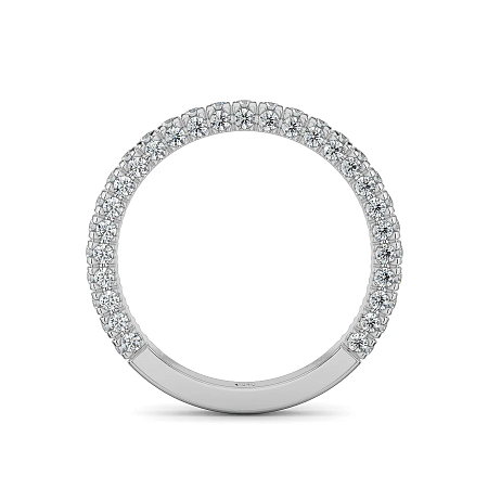 Cathedral Natural Diamond Wedding Ring 0.65cts Total Weight