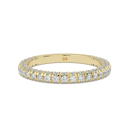Cathedral Natural Diamond Wedding Ring 0.65cts Total Weight