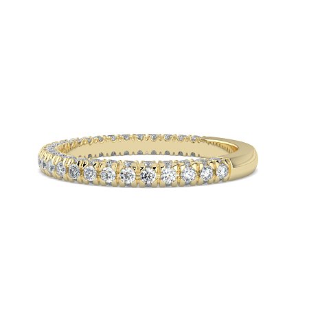 Cathedral Diamond Wedding Ring with Diamond Pave Band