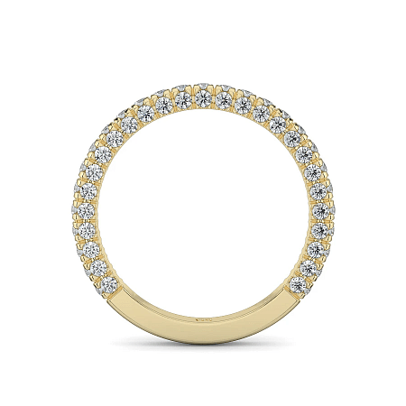 Cathedral Natural Diamond Wedding Ring 0.65cts Total Weight